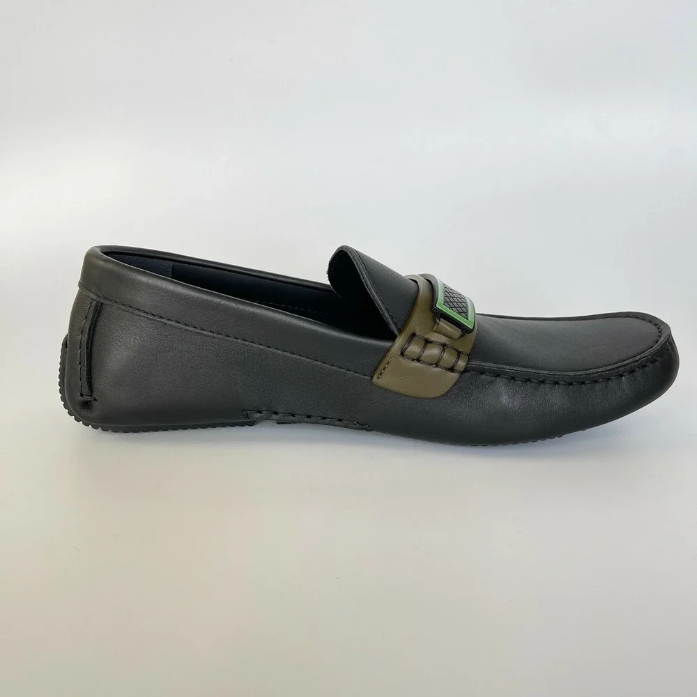 Bottega Veneta Men's Tennis Leather Black Driver Shoe, 548292, sz 39 - Picture 12 of 12